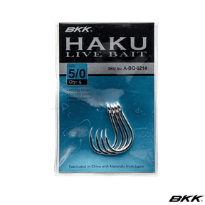 BKK Haku Live Bait Hook - Fish City Hamilton - 5/0 -