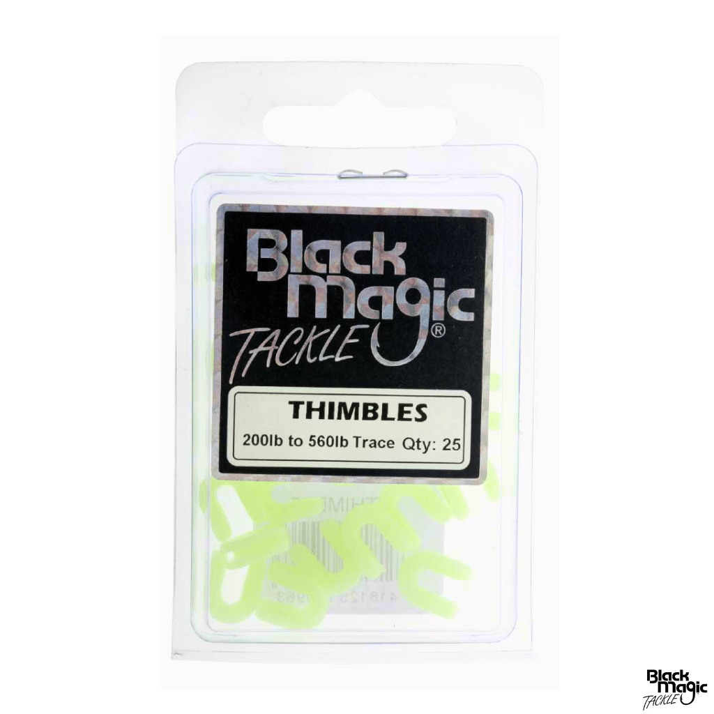 Black Magic Plastic Thimbles - Fish City Hamilton - Thimbles 200/560Lb (25) -