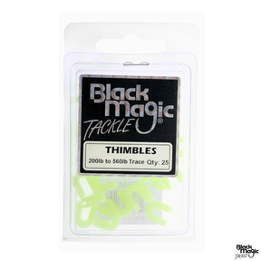 Black Magic Plastic Thimbles - Fish City Hamilton - Thimbles 200/560Lb (25) -