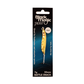 Black Magic Rattle Snack Lure - Fish City Hamilton - Gold -