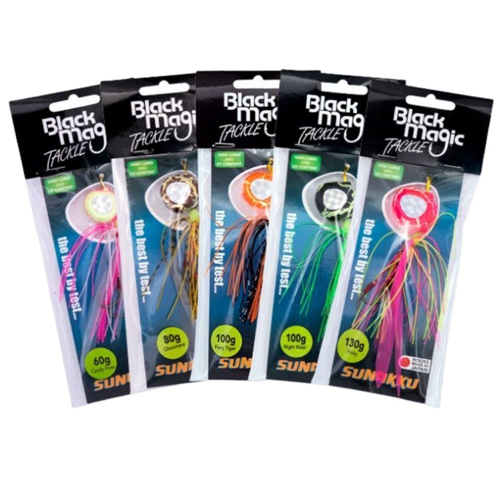 Black Magic Sunakku Jigs - 100 Grams - Fish City Hamilton - Candy Floss -