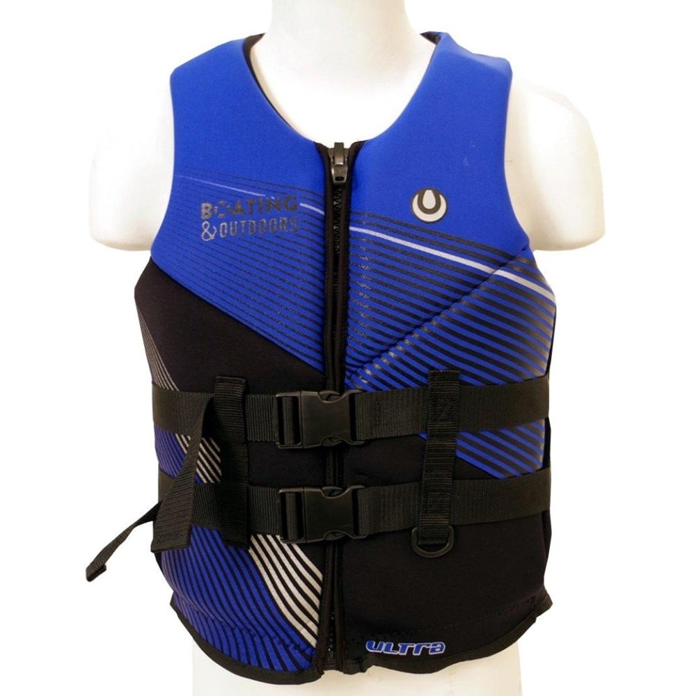 Boating & Outdoors Adult Neoprene Vests - Fish City Hamilton - Blue - Small