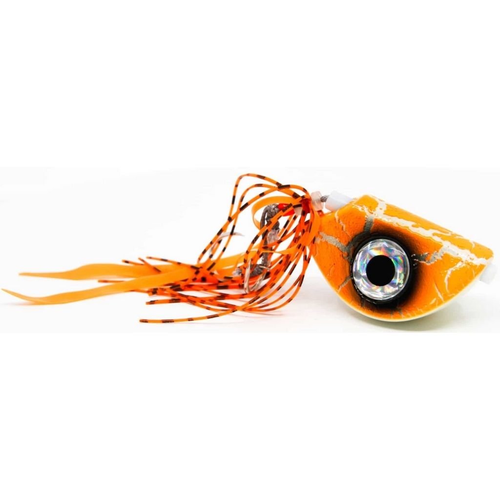 Catch Beady Eye 150 gram Kabura with Glow and UV - Fish City Hamilton - Orange Crackle -