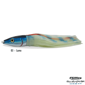 Gillies Speed Skirt Lures - Fish City Hamilton - Bluewater Speed Skirt Lumo -