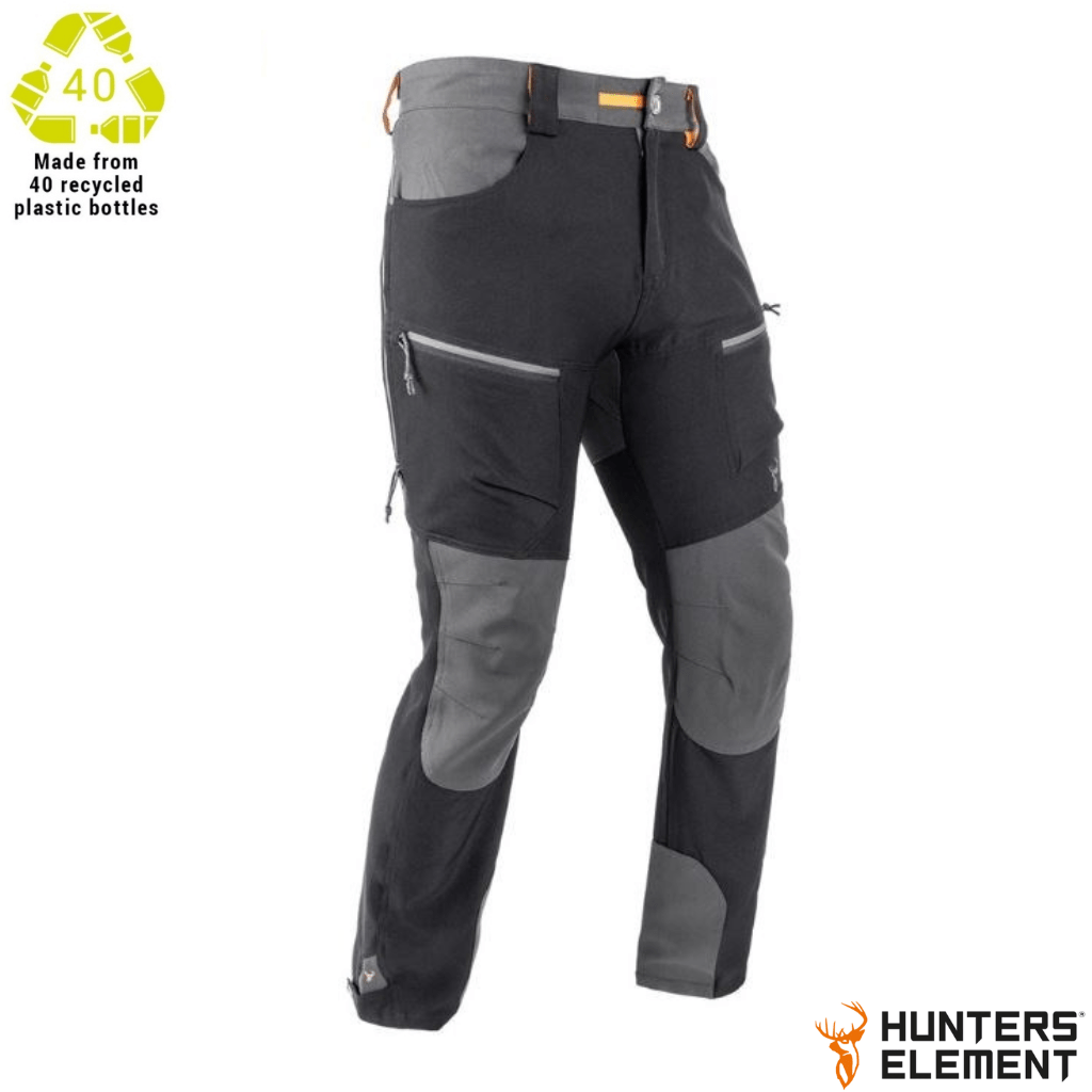 Hunters Element Spur Pants - Black/Grey - Fish City Hamilton - Small -