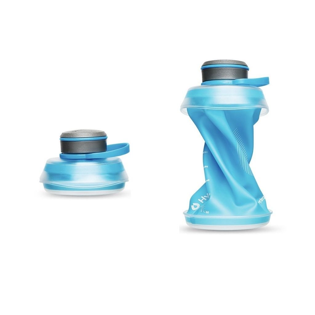 HydraPak Stash flexible bottle 750mL - Fish City Hamilton - Blue -