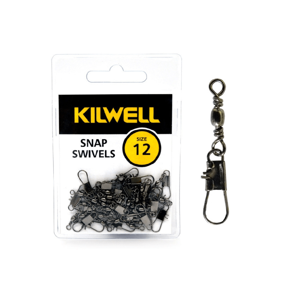 Kilwell Snap Swivel - Size 12 - Fish City Hamilton - Black -