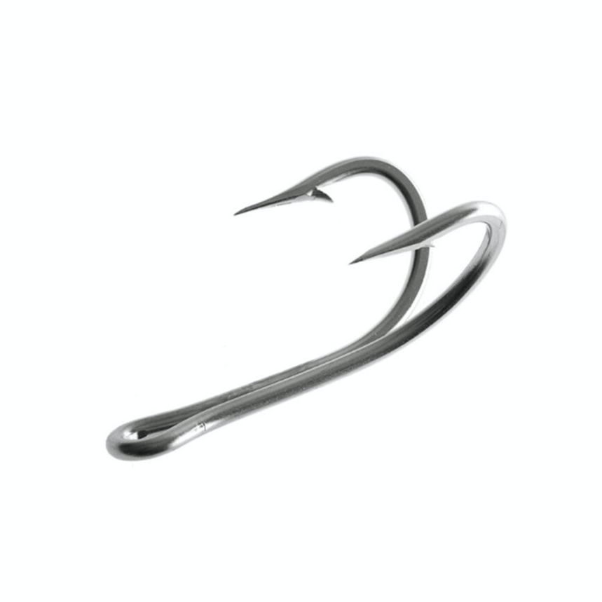 Mustad Stainless Double Hook 7982HS-SS - Fish City Hamilton - 10/0 -