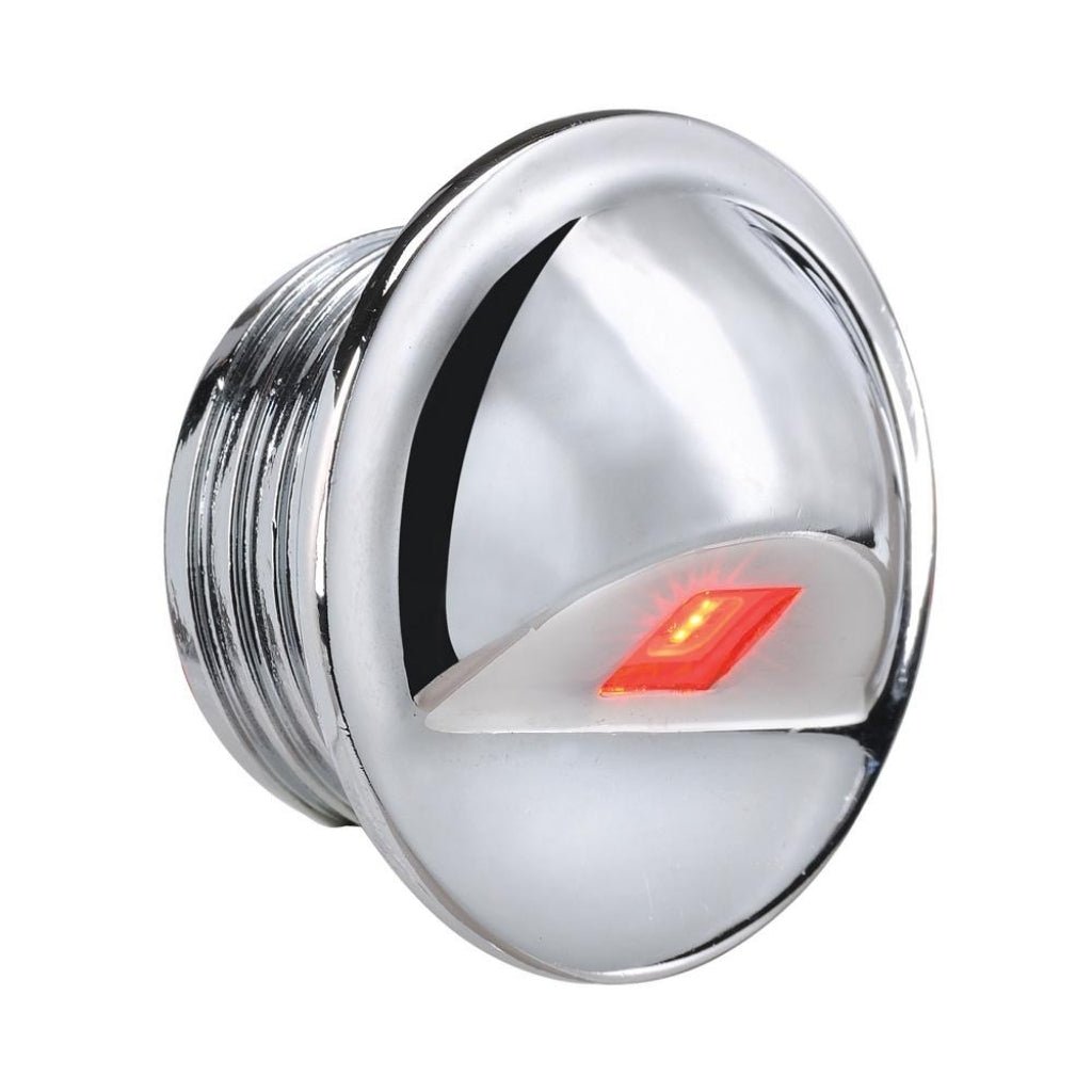 Narva 12/24V Chrome Step Light - Fish City Hamilton - Red -