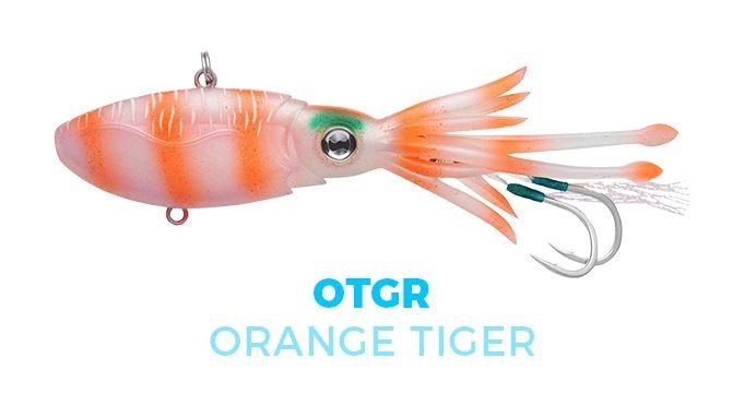 Nomad Squidtrex 95mm (1oz) - Fish City Hamilton - Orange Tiger -
