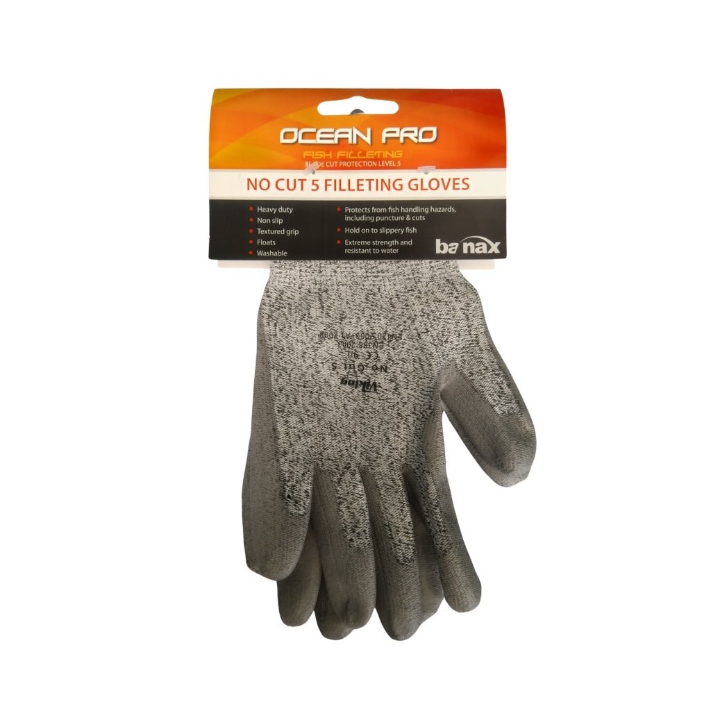 Ocean Pro No Cut 5 Filleting Gloves - Fish City Hamilton - Medium -