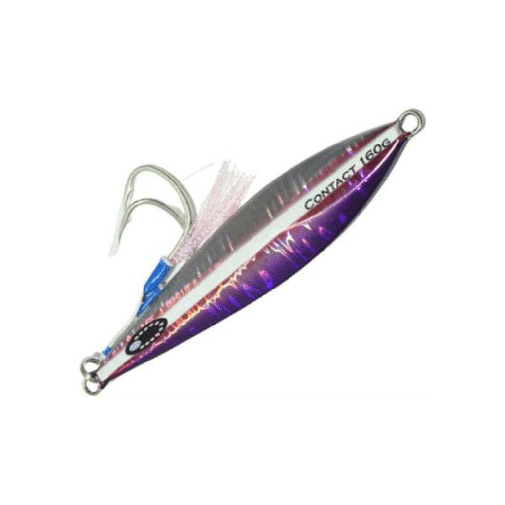 Ocean's Legacy Hybrid Contact Jig Rigged - Fish City Hamilton - 120g Purple -