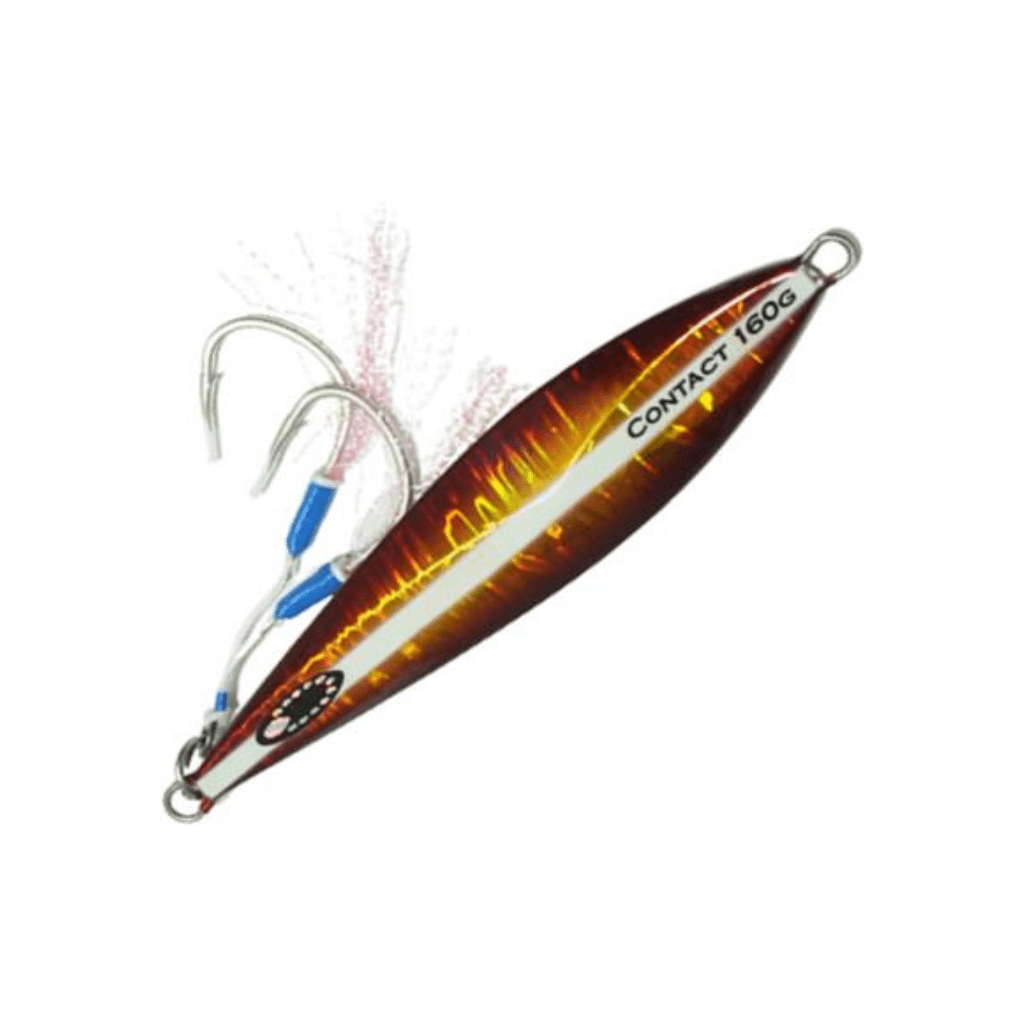 Ocean's Legacy Hybrid Contact Jig Rigged - Fish City Hamilton - 120g Orange -