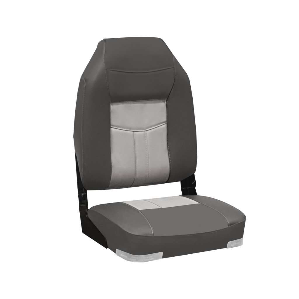 Oceansouth High Back Deluxe Folding Seat Charcoal Grey - Fish City Hamilton - -