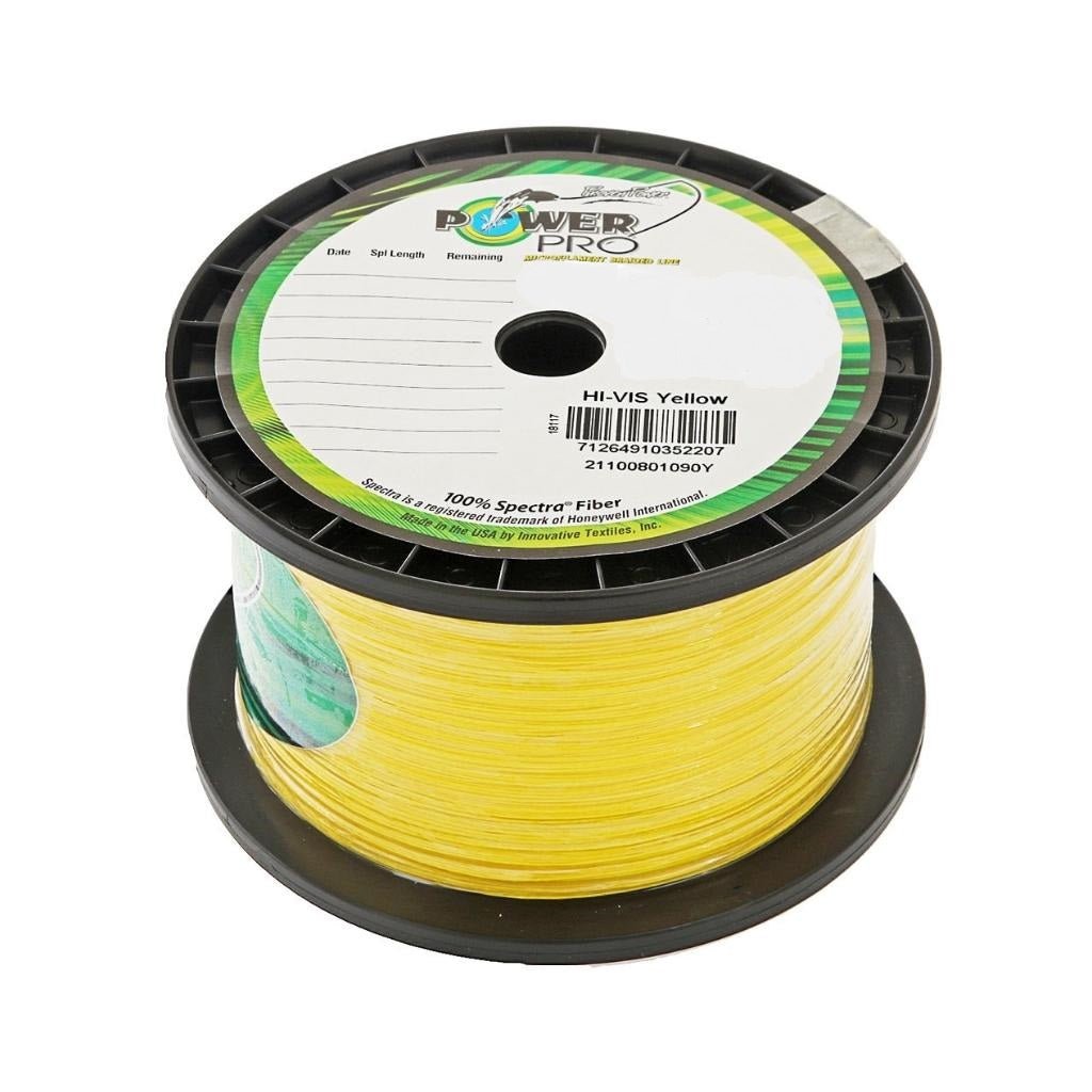 Power Pro Spectra Hi-Vis YLW 100Lb 0.46Mm One Shot - Fish City Hamilton - -