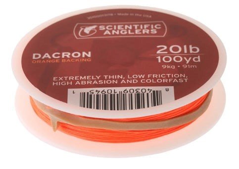 Scientific Anglers Dacron Backing 20lb - 100yd - Fish City Hamilton - Orange -