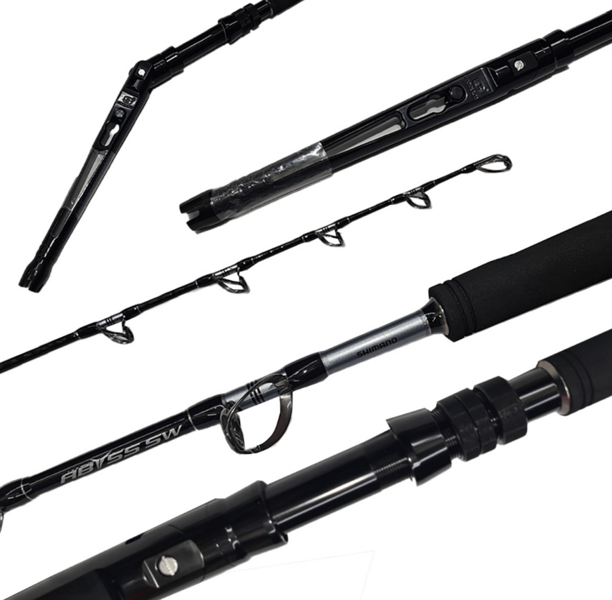 Shimano Abyss SW 5'6" 2pce 60-100LB Adjustable Butt Game Rod - Fish City Hamilton - -