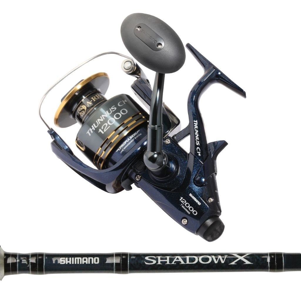 Fish City Hamilton – Shimano Thunnus Ci4 12000 & Shadow X 10-15kg Spin  Strayline Combo