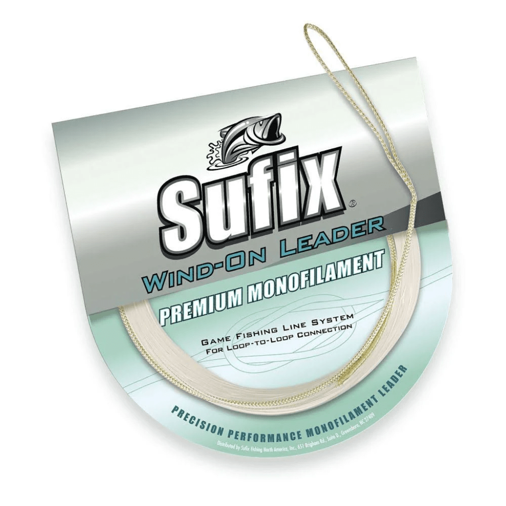 Sufix Wind-On Premium Monofilament Leader - Fish City Hamilton - 100LB -