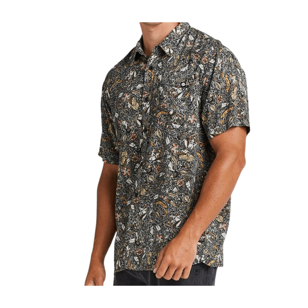 The Mad Hueys Its Lit Woven Shirt - Fish City Hamilton - Large -