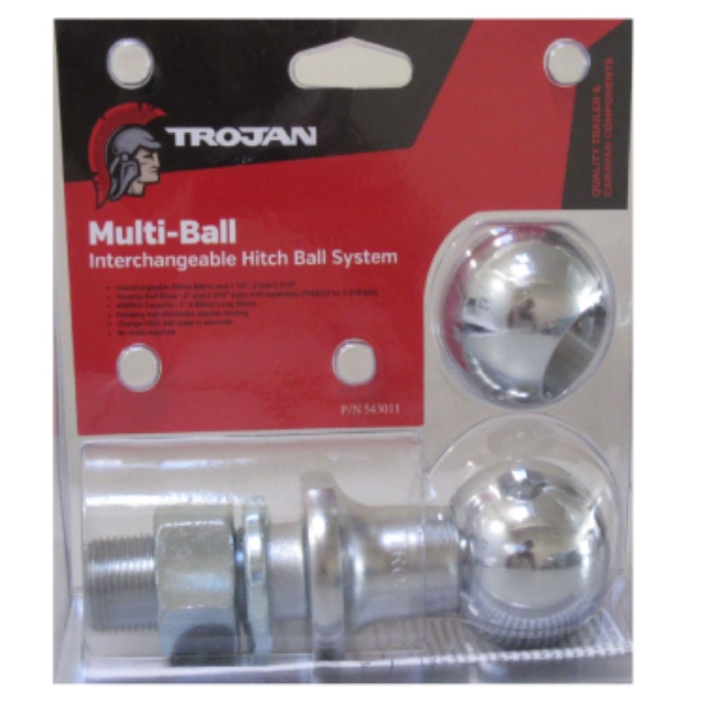 Trojan Multi Ball Tow Ball Kit - Fish City Hamilton - 7/8" Shank -
