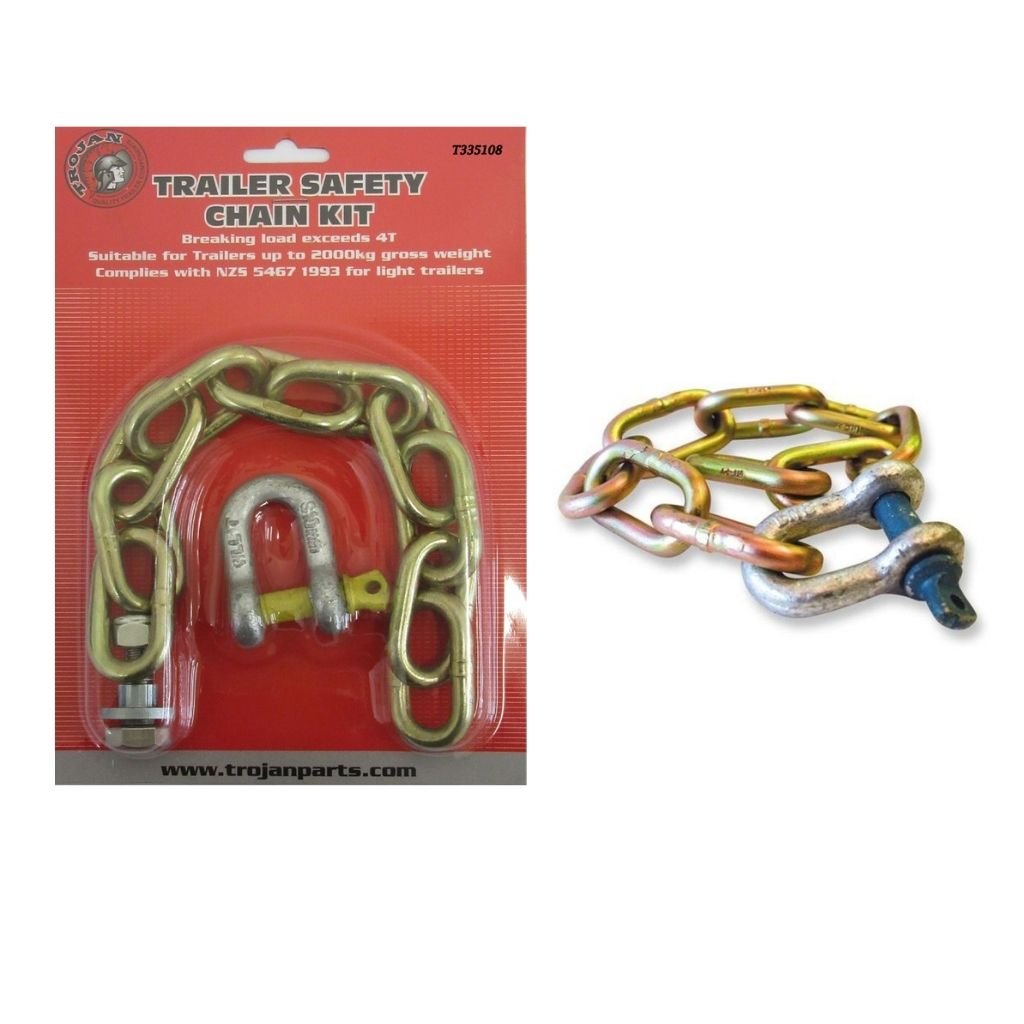 Trojan Safety Chain And Shackle Ht 2000Kg - Fish City Hamilton - -