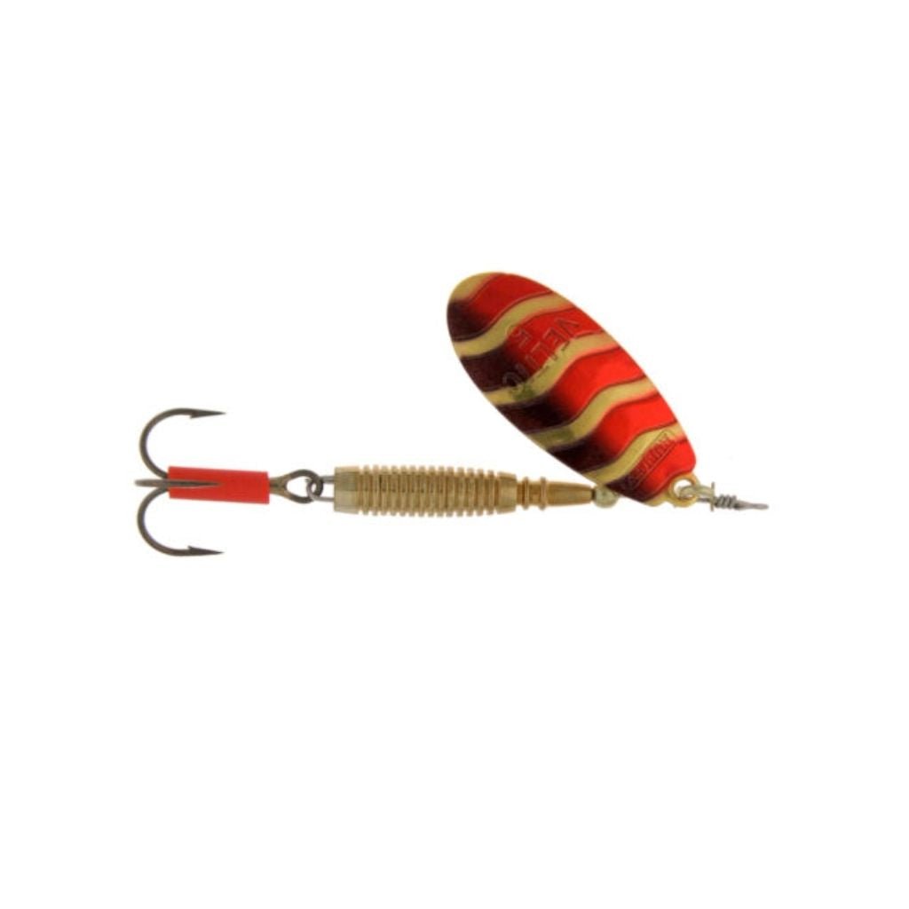 Veltic Fresh Water Spinners Size 2 - Fish City Hamilton - No2 - 2 per pack - Red/Gold