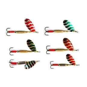 Veltic Fresh Water Spinners Size 2 - Fish City Hamilton - No2 - 2 per pack - Gold/Black/Green