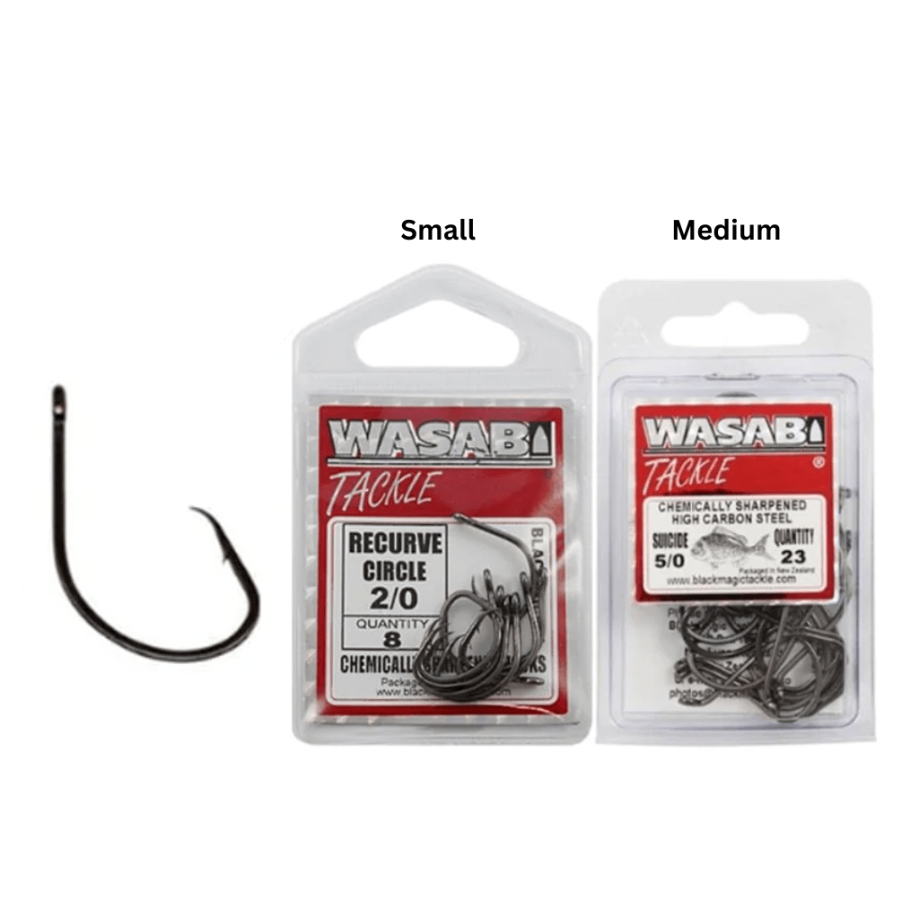 Wasabi Recurve Circle Hooks - Fish City Hamilton - Medium - 1/0