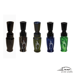 Cupped Wing Calls 'The Mutt" Duck Caller - Fish City Hamilton - Stealth Black -