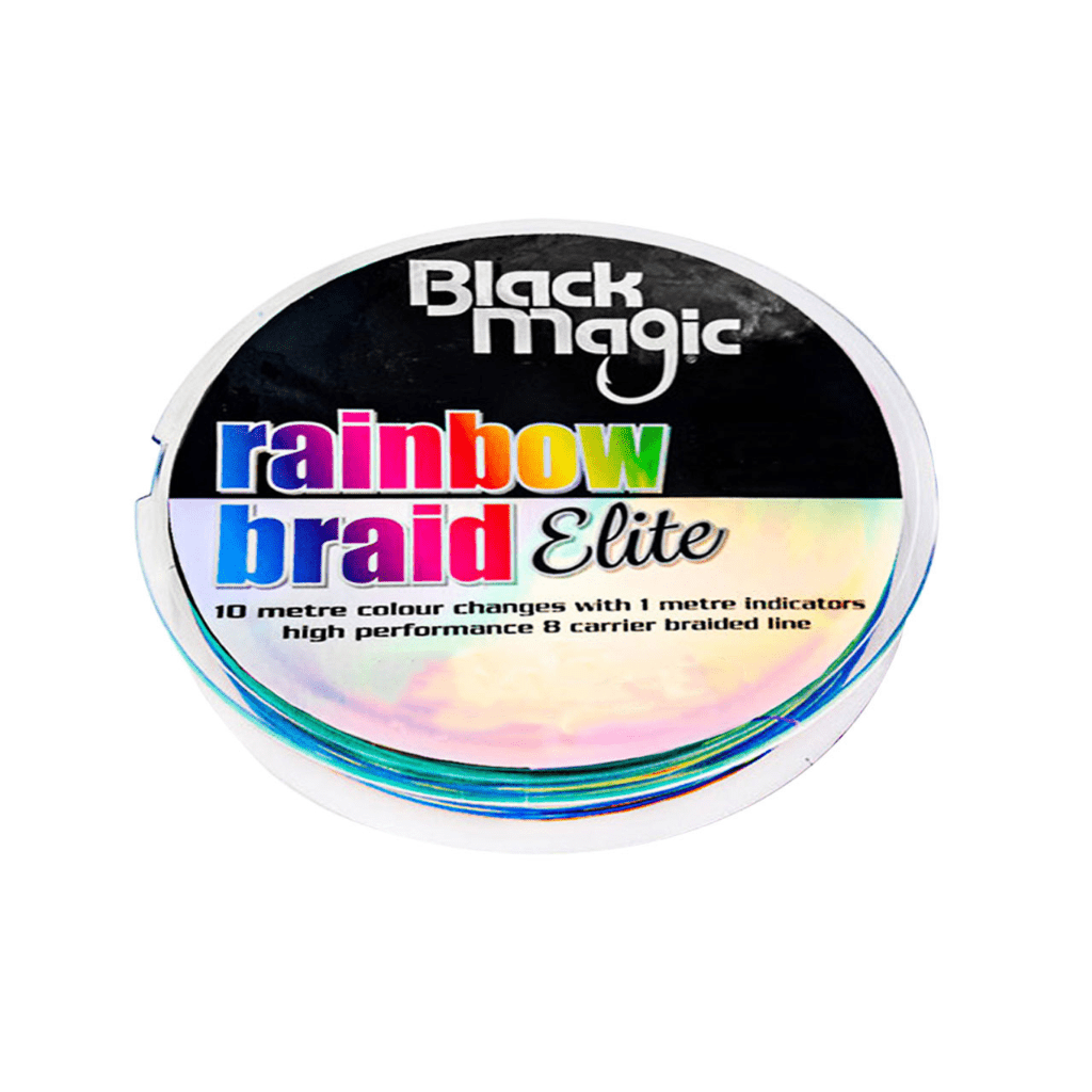 Black Magic 12lb Rainbow Braid 150m - Fish City Hamilton - -