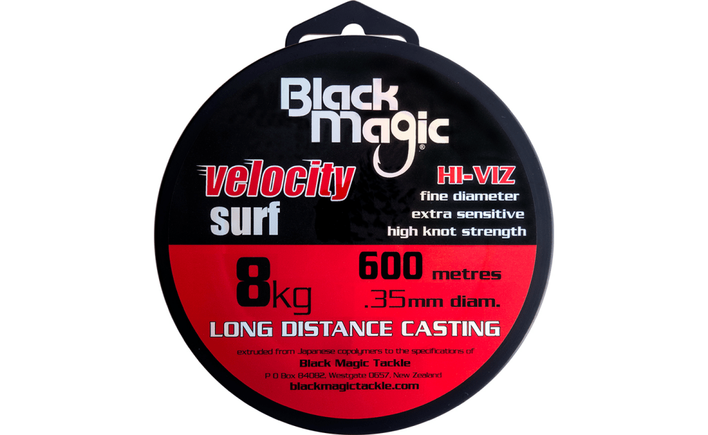 Black Magic Velocity Surfcasting Line - 600m - Fish City Hamilton - 8kg -