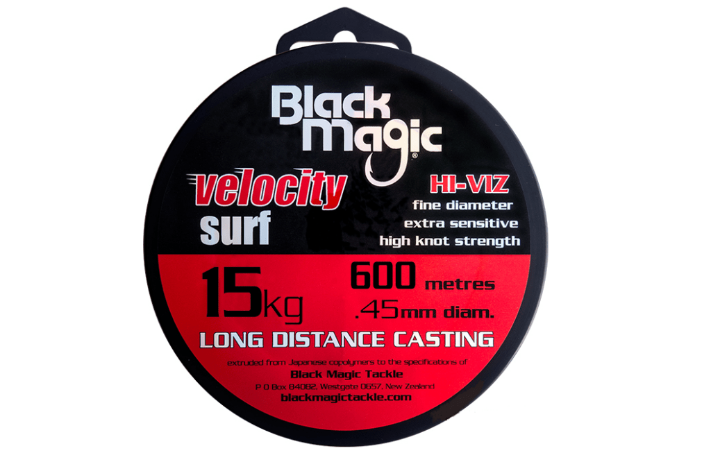 Black Magic Velocity Surfcasting Line - 600m - Fish City Hamilton - 15KG -