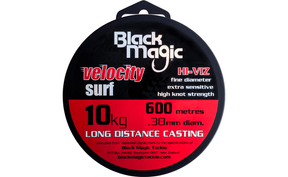 Black Magic Velocity Surfcasting Line - 600m - Fish City Hamilton - 10kg -