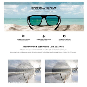 Dragon Meridien Matte Black H2O Sunglasses w/ Smoke P2 Polarised Lens - Fish City Hamilton - -