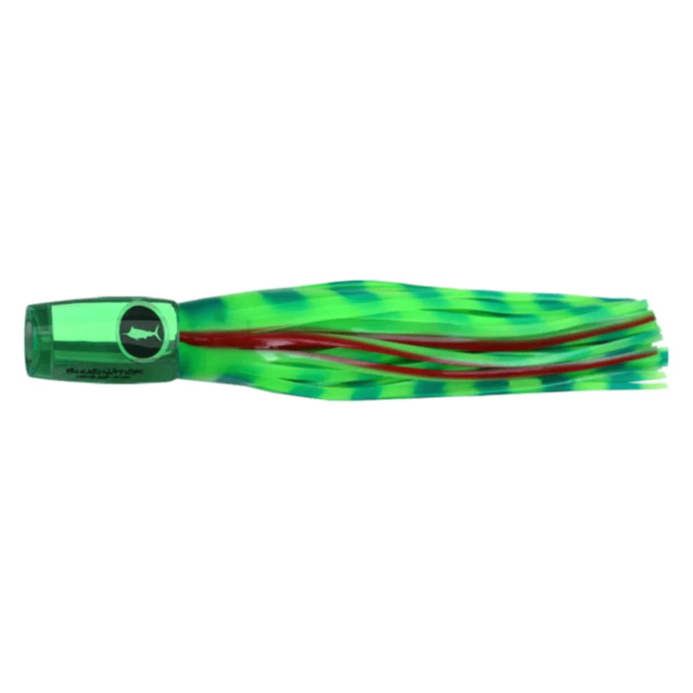 Gillies Bluewater 10" Skirts - Poppers - Fish City Hamilton - Lumo Green -