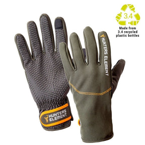 Hunters Element Legacy Gloves - Fish City Hamilton - Green/Grey - Medium