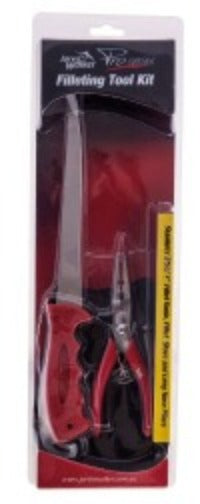 Jarvis Walker Pro Series Fillet Tool Kit 7inch Knife/Glove/Plier - Fish City Hamilton - -