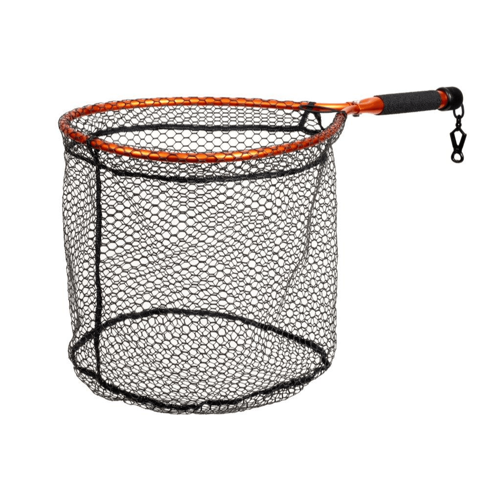 Mclean Short Handle Weigh Net - Fish City Hamilton - Medium - Orange