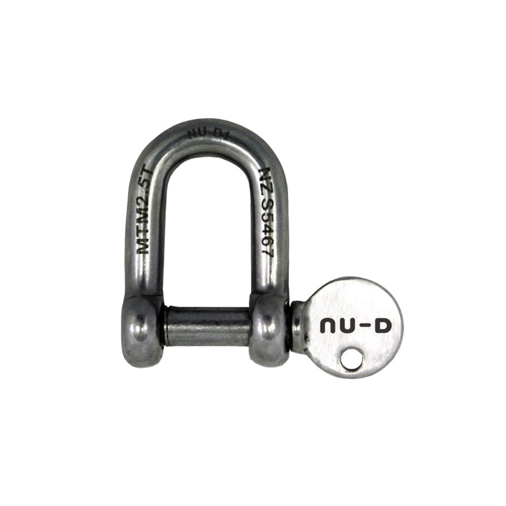 Nu-D Stainless Steel Shackle - Fish City Hamilton - 8mm -