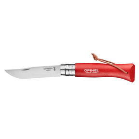 Opinel 8RVI N°08 Bushwhacker Folding Pocket Knife - Fish City Hamilton - Red -