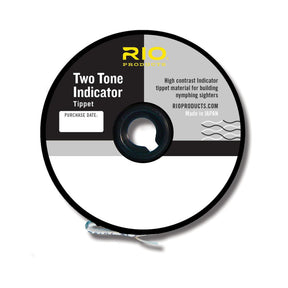 Rio Two Tone Bi-Colour Indicator Tippet - Fish City Hamilton - Black/White - 1X 11lb