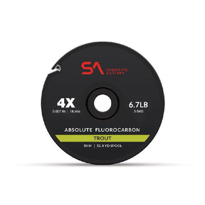 Scientific Anglers Absolute Fluorocarbon Tippet - 30m - Fish City Hamilton - 4X 6.7lb -