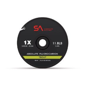 Scientific Anglers Absolute Fluorocarbon Tippet - 30m - Fish City Hamilton - 1X 11.8lb -