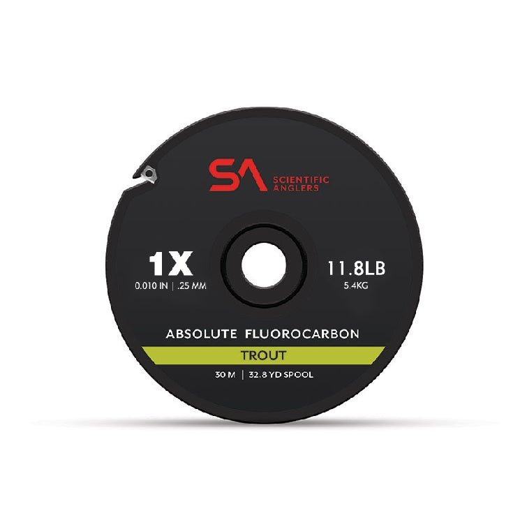 Scientific Anglers Absolute Fluorocarbon Tippet - 30m - Fish City Hamilton - 1X 11.8lb -