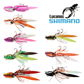 Shimano Lucanus Slow Jigs - Fish City Hamilton - 60GRM - Chartreuse Shrimp