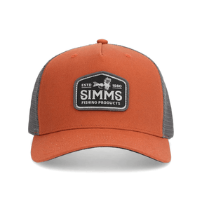 Simms Double Haul Trucker Cap - Fish City Hamilton - Simms Orange -