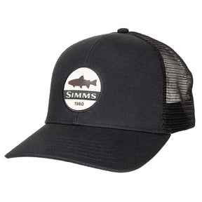 Simms Trout Patch Trucker Cap - Fish City Hamilton - Black -