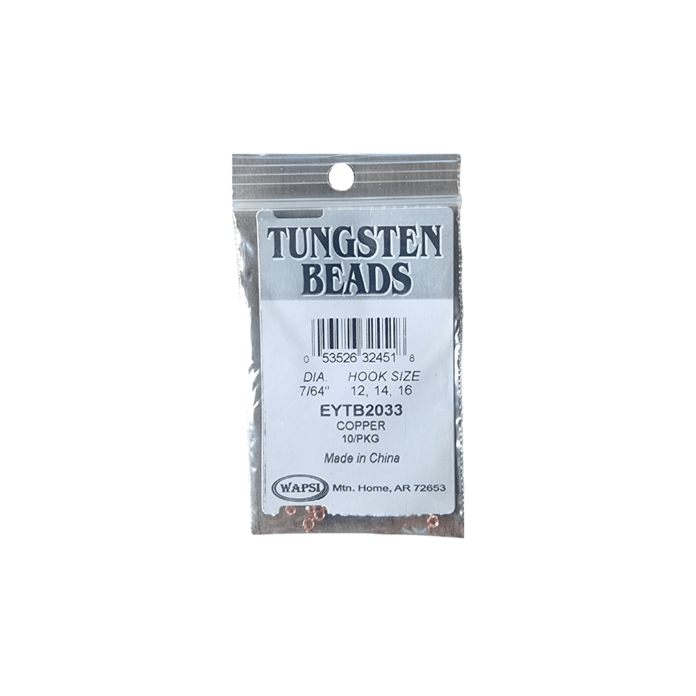 Tungsten Countersunk Beads - Copper - Fish City Hamilton - 2.8mm (7/64") -