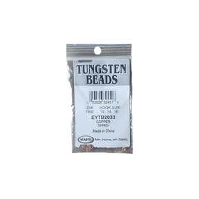 Tungsten Countersunk Beads - Copper - Fish City Hamilton - 2.8mm (7/64") -